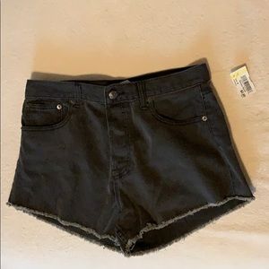 black ripped shorts for girls